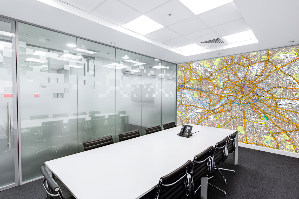 Switchscene | Commercial Wallpaper | Office Desk and map